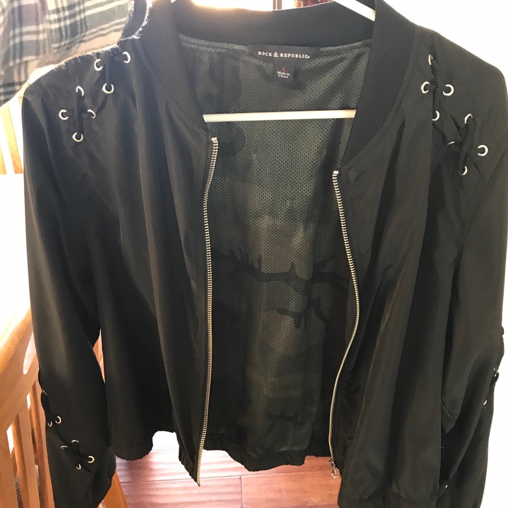 Black Bomber Jacket